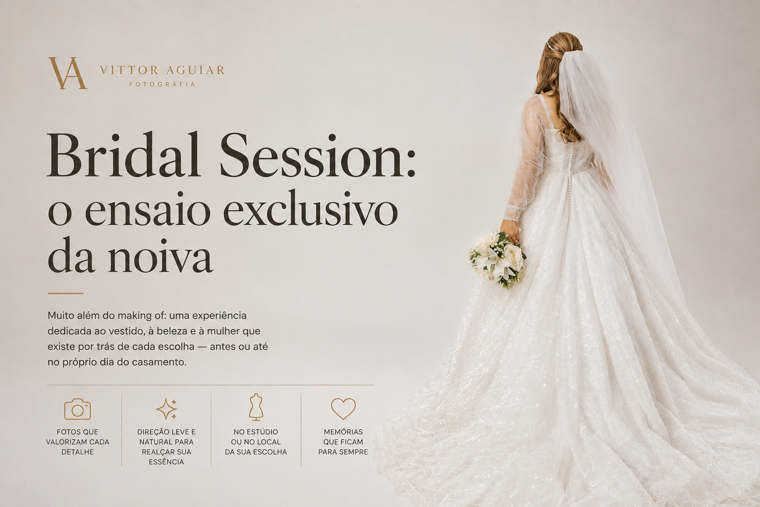 Bridal Session, ensaio exclusivo da noiva