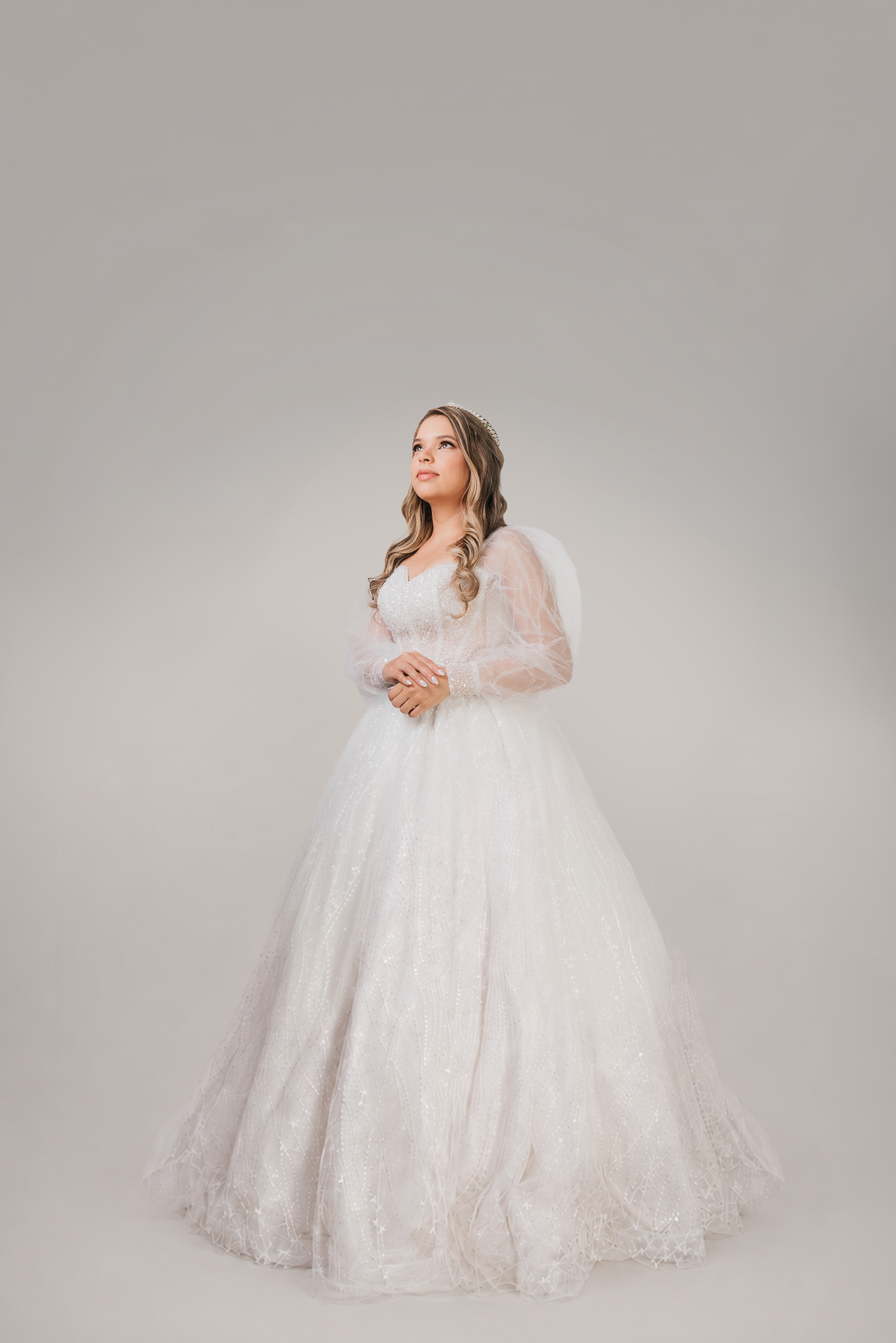 Retrato editorial da noiva em uma Bridal Session