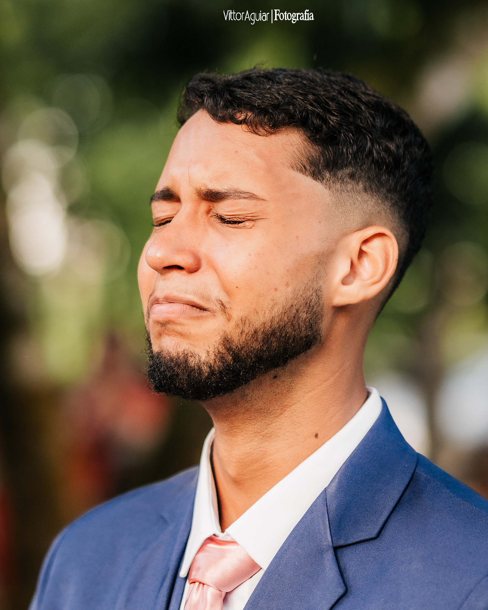 Emoção durante a cerimônia