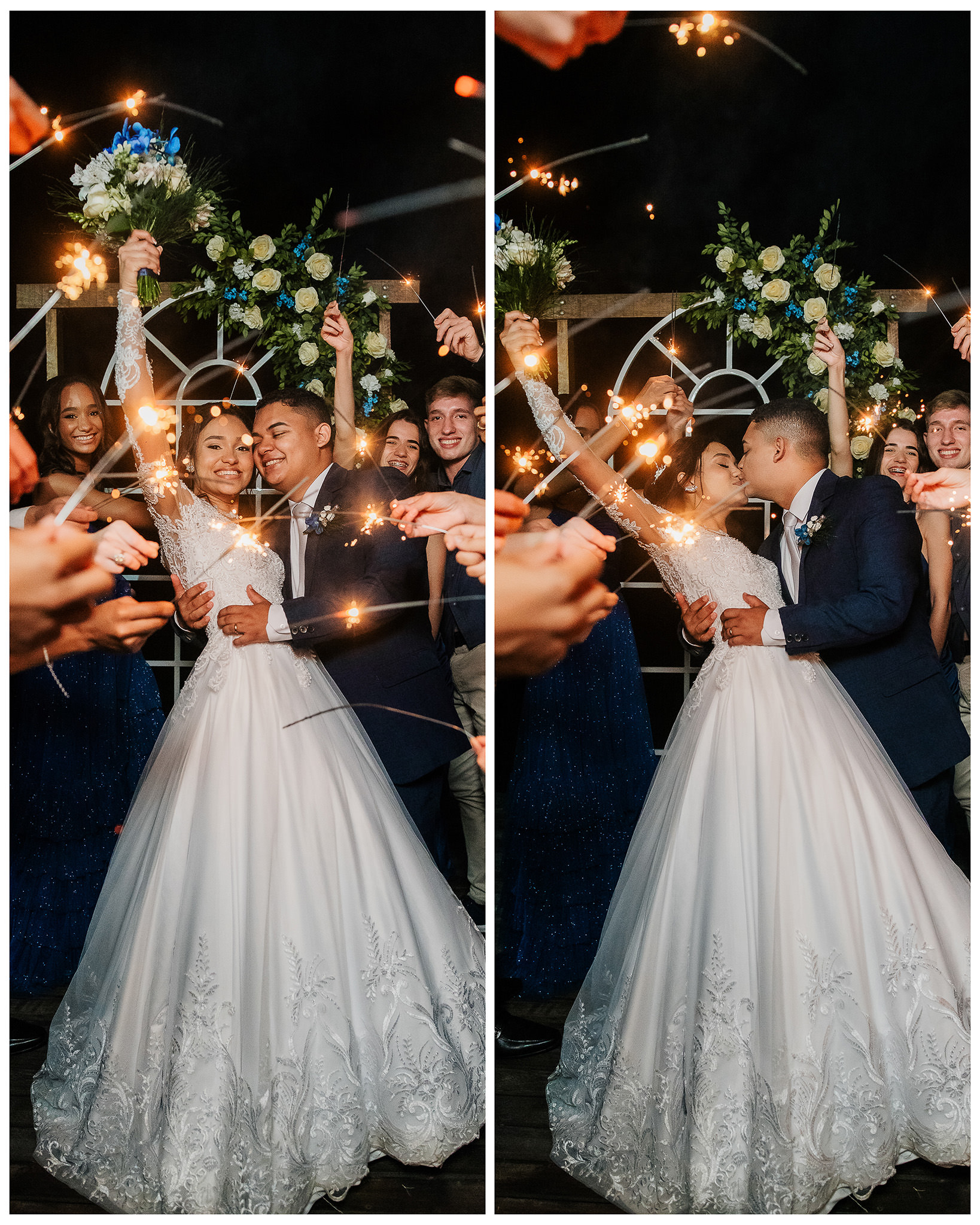 Encerramento de festa de casamento