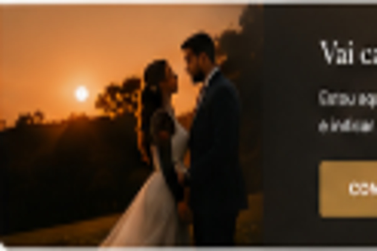 Casal ao pôr do sol